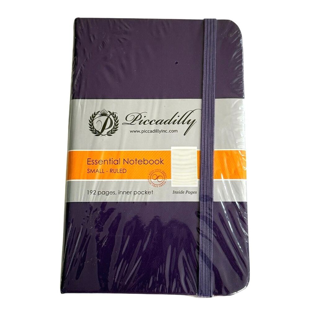 NEW Piccadilly SMALL ESSENTIAL NOTEBOOK PURPLE Ruled 192 pages - Picture 4 of 4